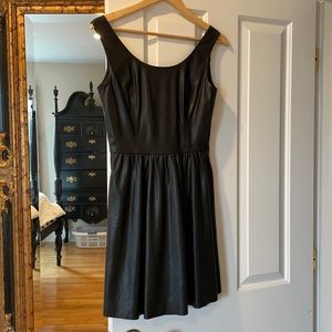 Adorable black faux leather dress